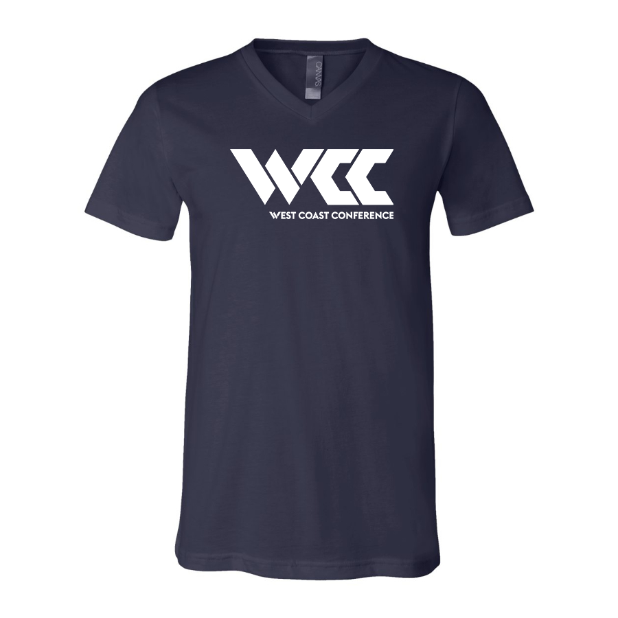 Men's West Coast Conference BELLA  CANVAS  Jersey V-Neck Tee