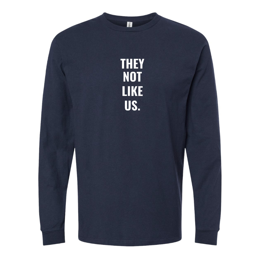 Men's They not like us Cotton Long Sleeve T-Shirt