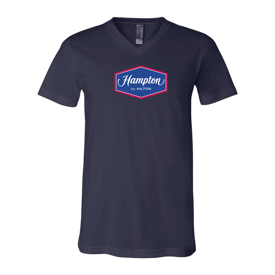 Men's Hampton BELLA  CANVAS  Jersey V-Neck Tee