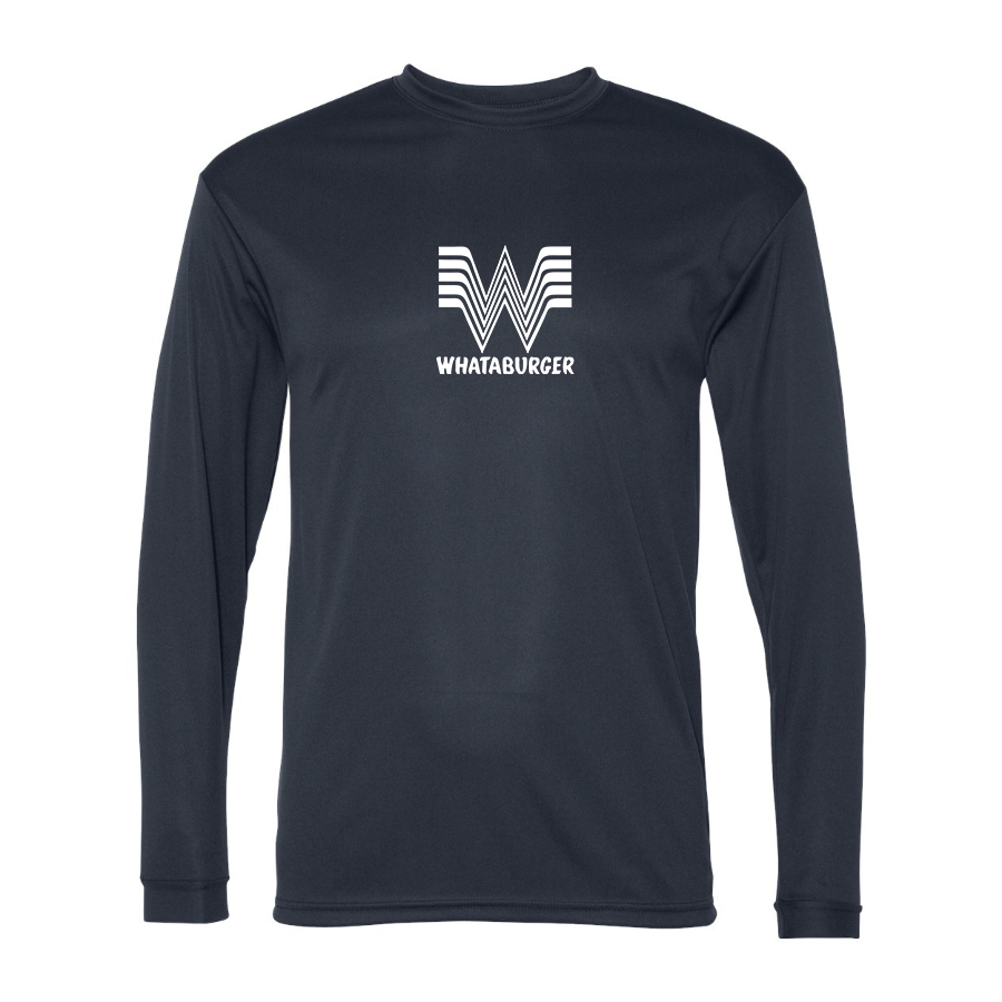 Men's What A Burger Performance Long Sleeve T-Shirt