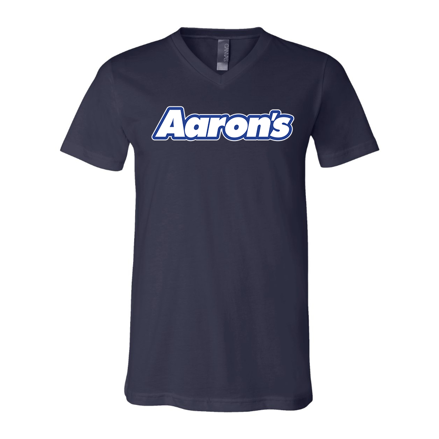 Men's Aarons BELLA  CANVAS  Jersey V-Neck Tee