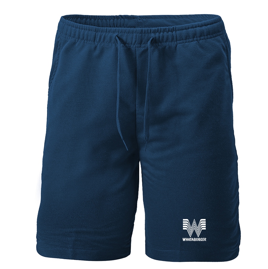 Men's What A Burger  Athletic Fleece Shorts