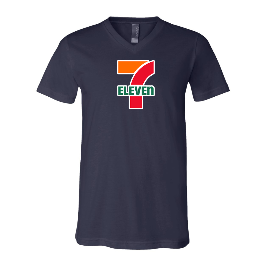 Men's 7-Eleven BELLA  CANVAS  Jersey V-Neck Tee