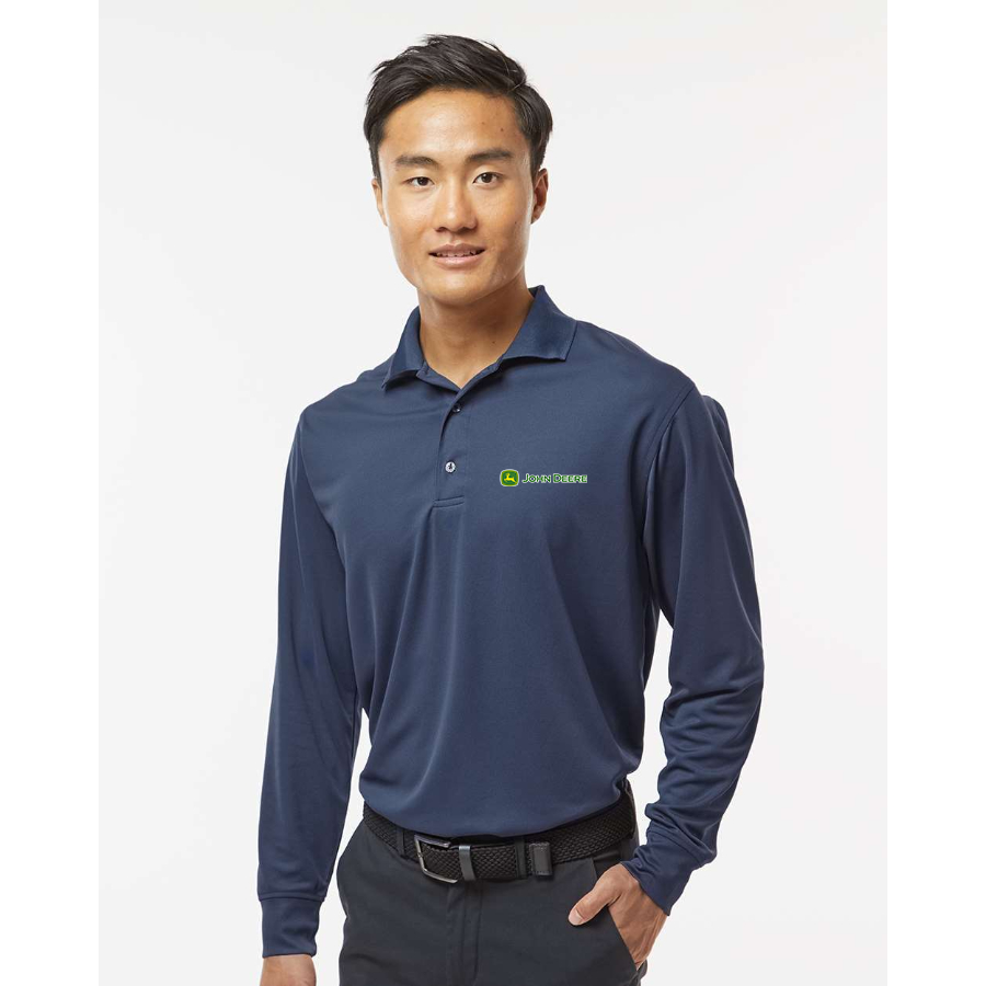 Men's John Deere Paragon Prescott Long Sleeve Polo