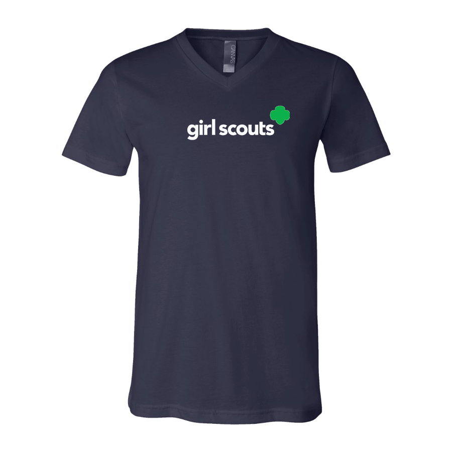 Men's Girl Scouts BELLA  CANVAS  Jersey V-Neck Tee