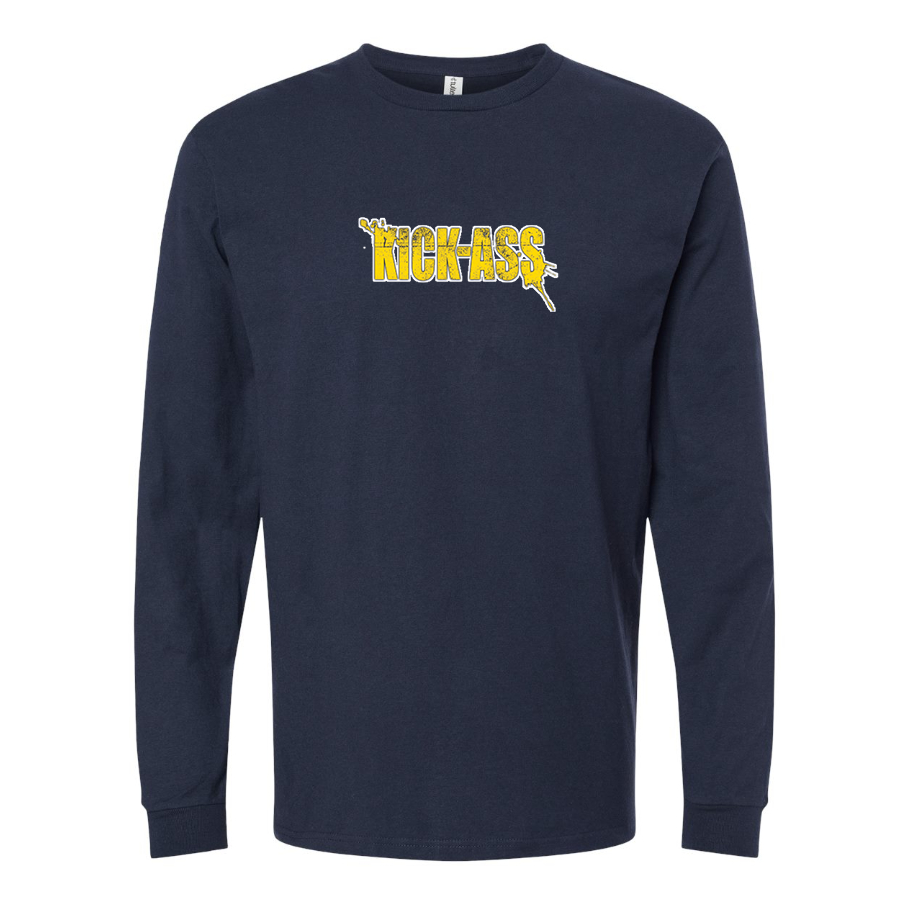 Men's Kick-Ass Cotton Long Sleeve T-Shirt