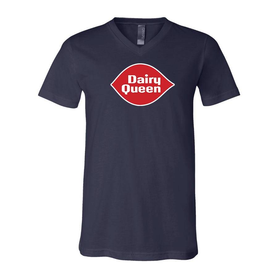 Men's Dairy Queen  BELLA  CANVAS  Jersey V-Neck Tee