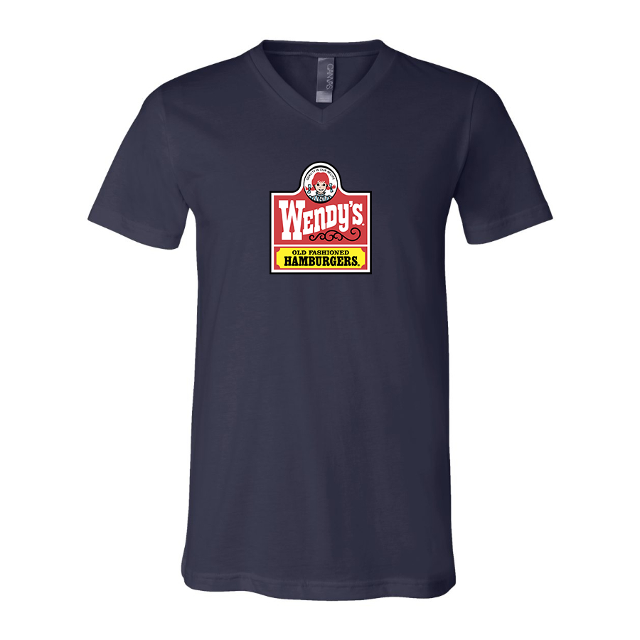 Men's Wendy's BELLA  CANVAS  Jersey V-Neck Tee