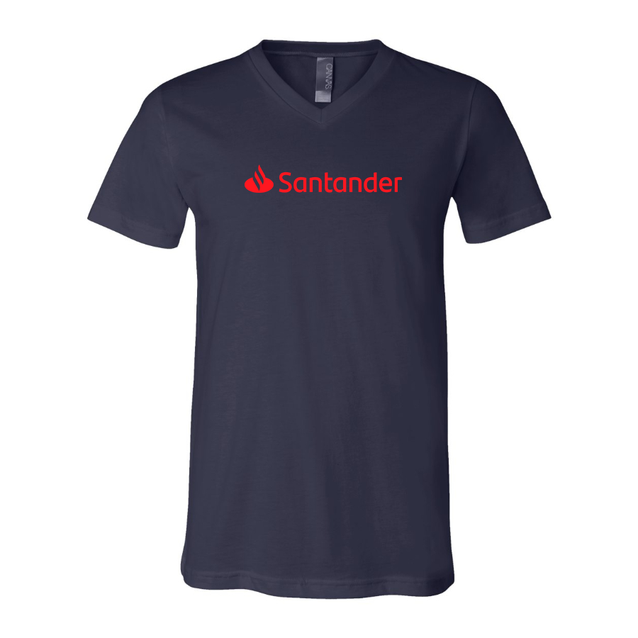 Men's Santander  BELLA  CANVAS  Jersey V-Neck Tee