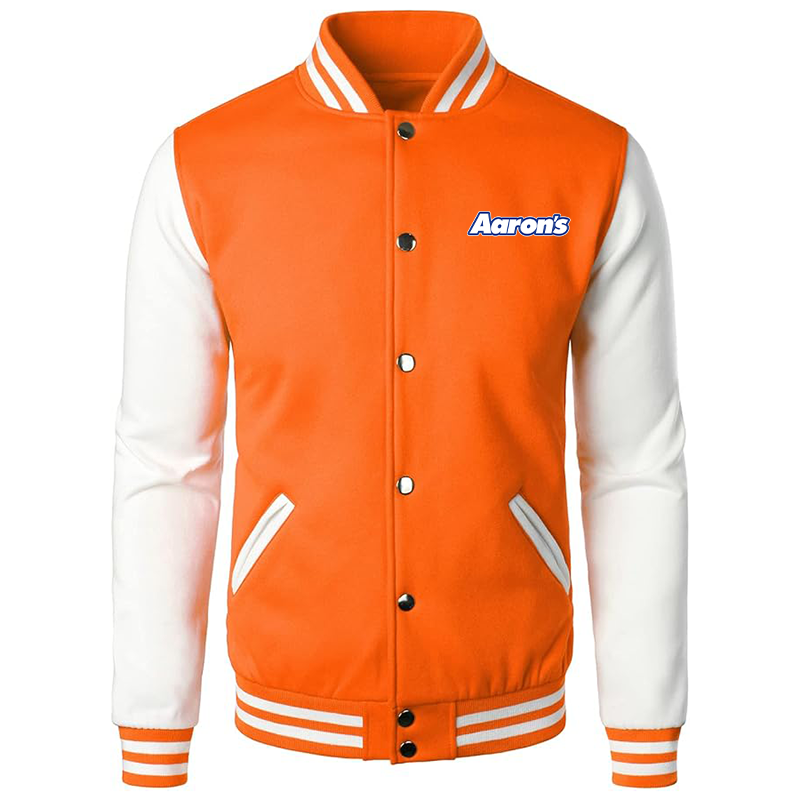 Men's Aarons Varsity Baseball Jacket Cotton Blend Letterman Jackets