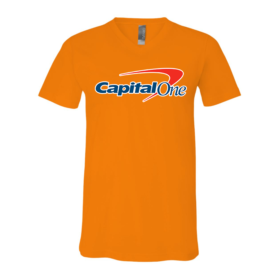 Men's Capital One  BELLA  CANVAS  Jersey V-Neck Tee