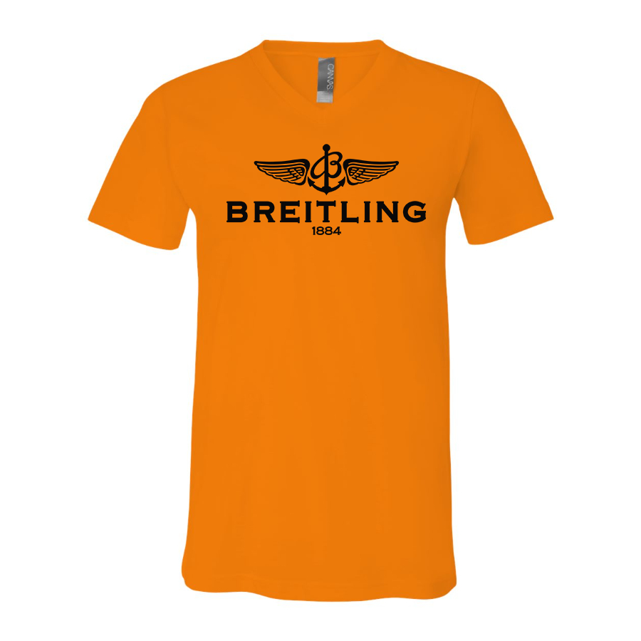 Men's Breitling  BELLA  CANVAS  Jersey V-Neck Tee