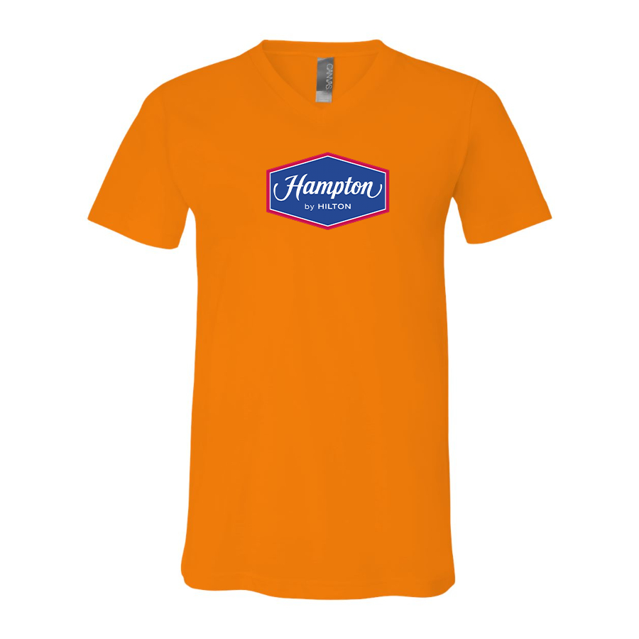 Men's Hampton BELLA  CANVAS  Jersey V-Neck Tee