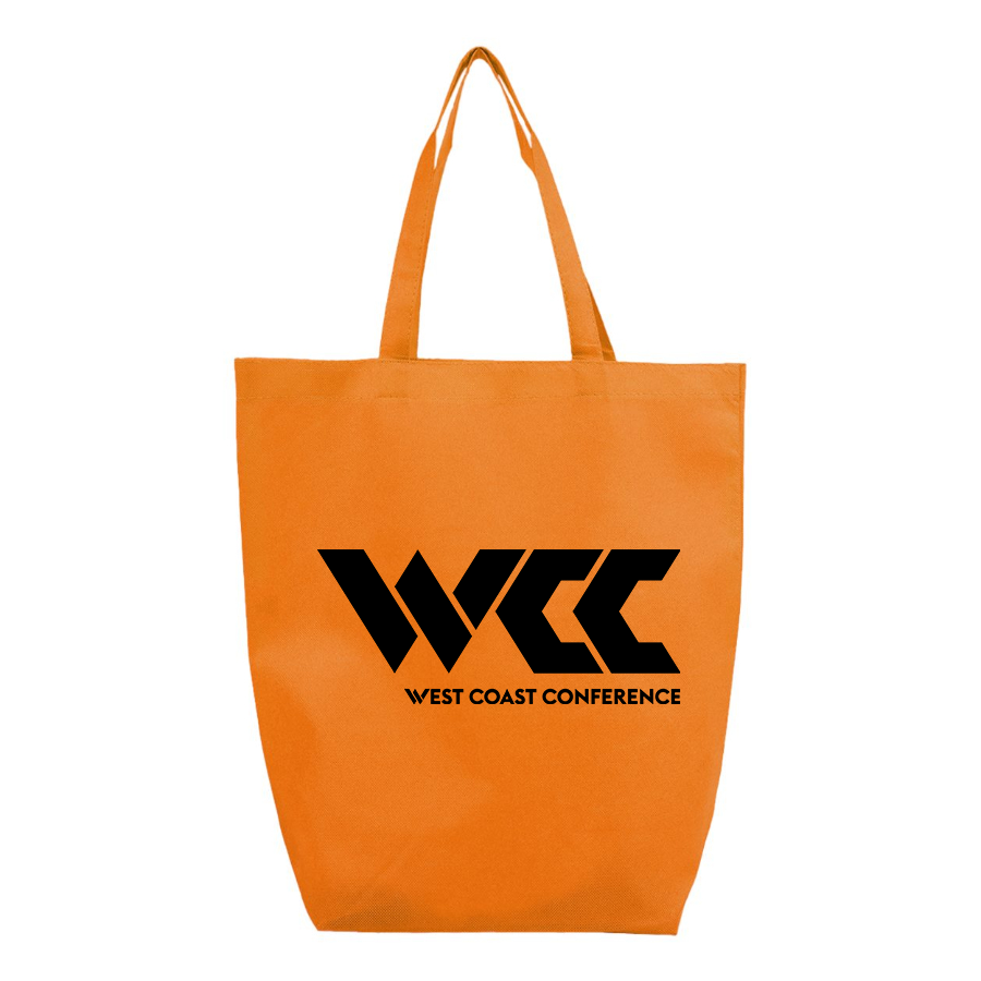 West Coast Conference Q-Tees  Non-Woven Gusset Bottom Tote