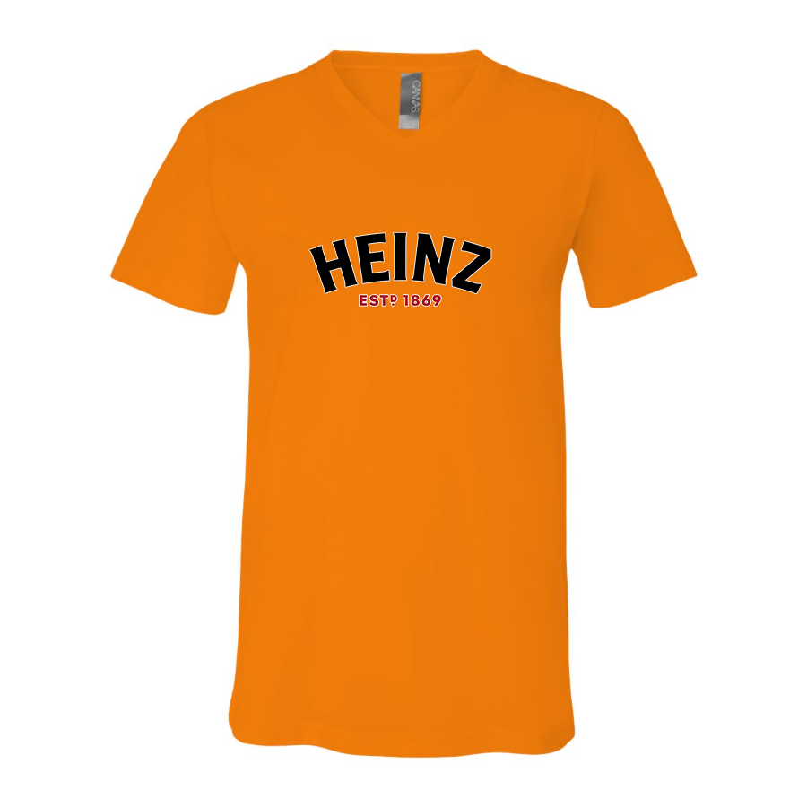 Men's HEINZ BELLA  CANVAS  Jersey V-Neck Tee