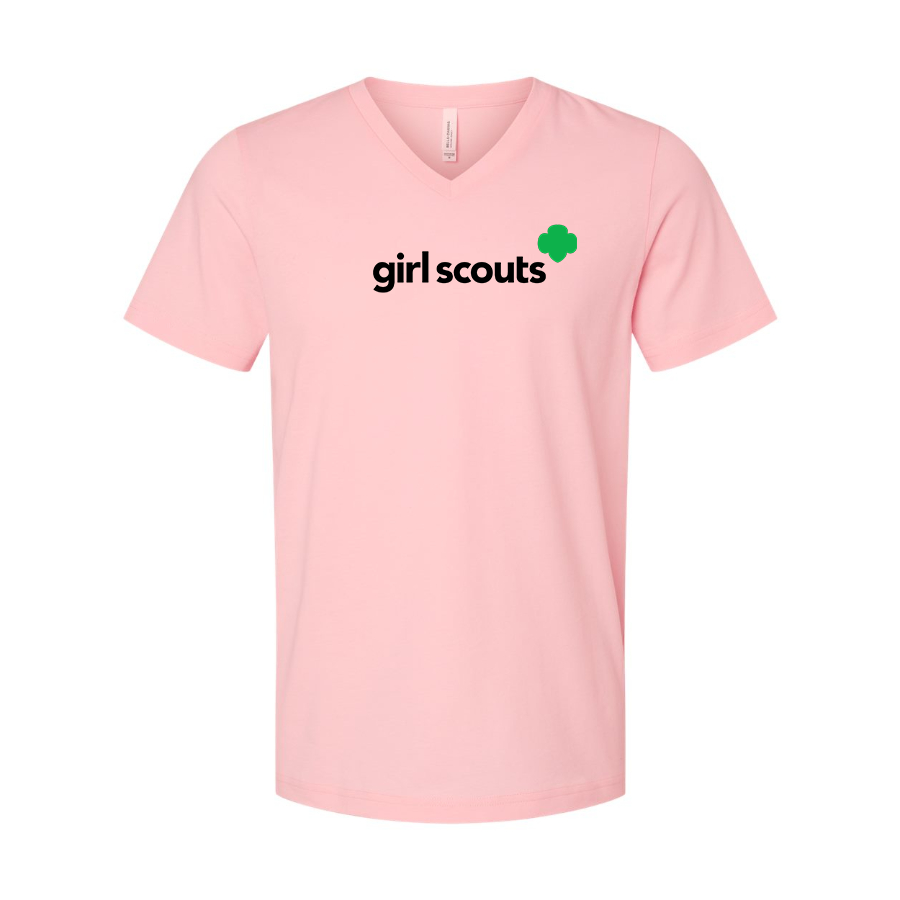 Men's Girl Scouts BELLA  CANVAS  Jersey V-Neck Tee