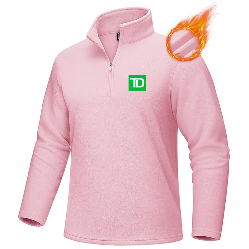 Men's TD Bank MAGCOMSEN Quarter-Zip Pullover Polar Fleece Sweatshirt Stand Collar Long Sleeve Shirt for Men Thermal Winter Fall
