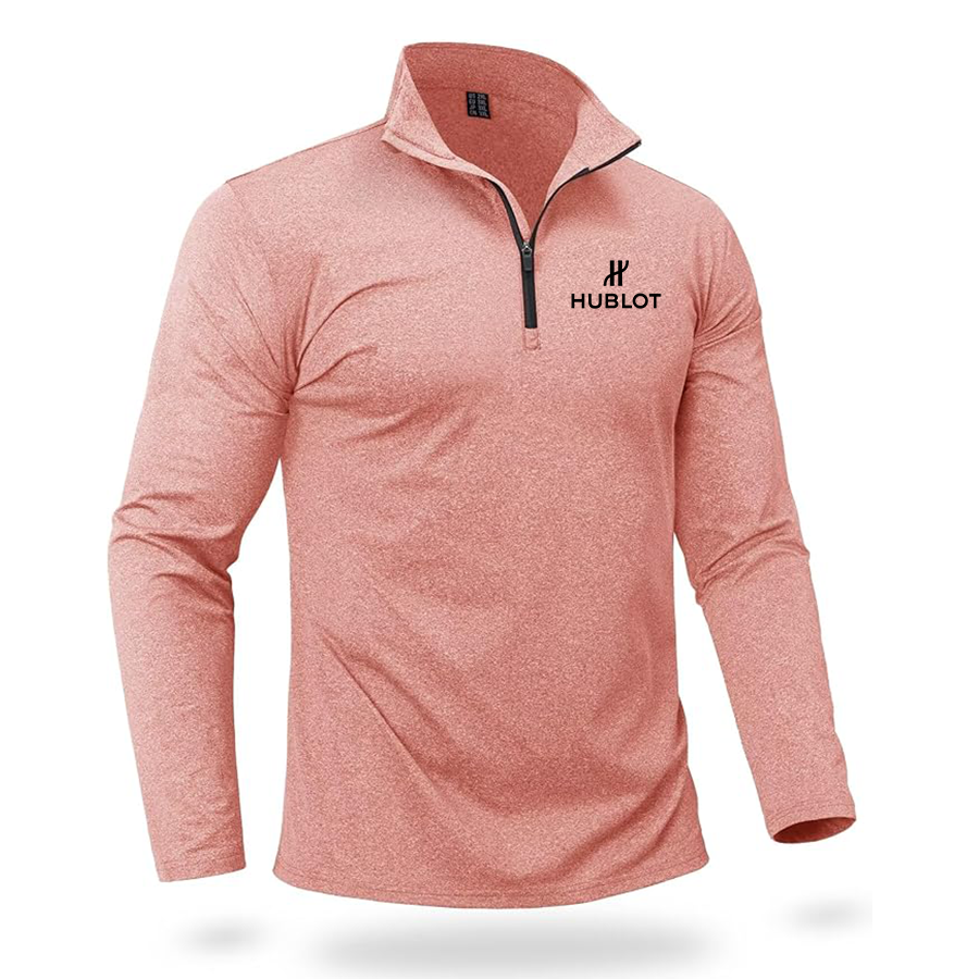 Men's Hublot Boladeci Quarter Zip Pullover Premium Fleece Lined Heather Long Sleeve Golf Shirts Midweight 1/4 Half Zip Sweatshirts