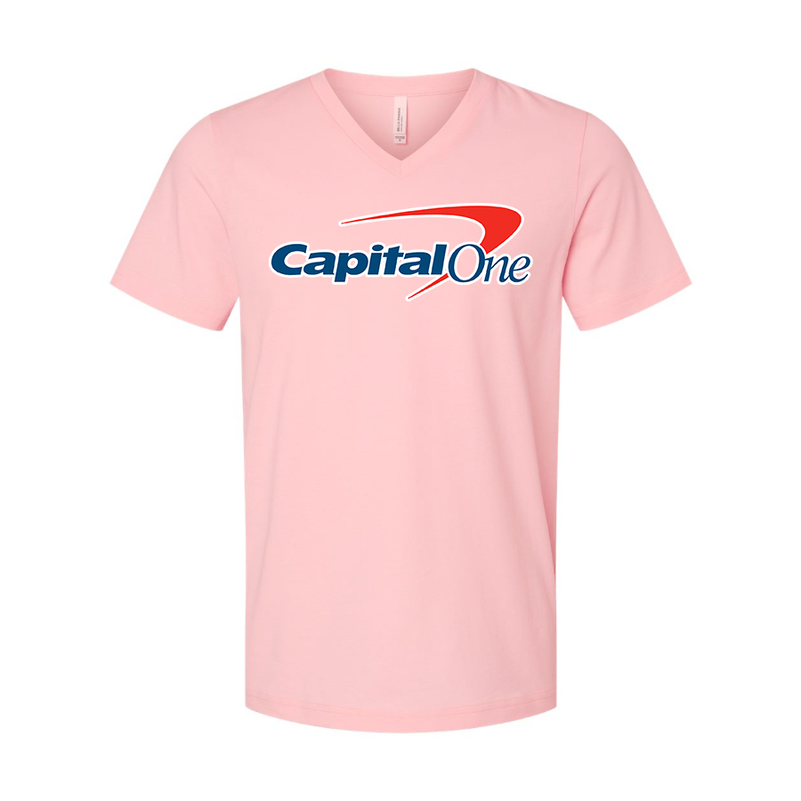 Men's Capital One  BELLA  CANVAS  Jersey V-Neck Tee