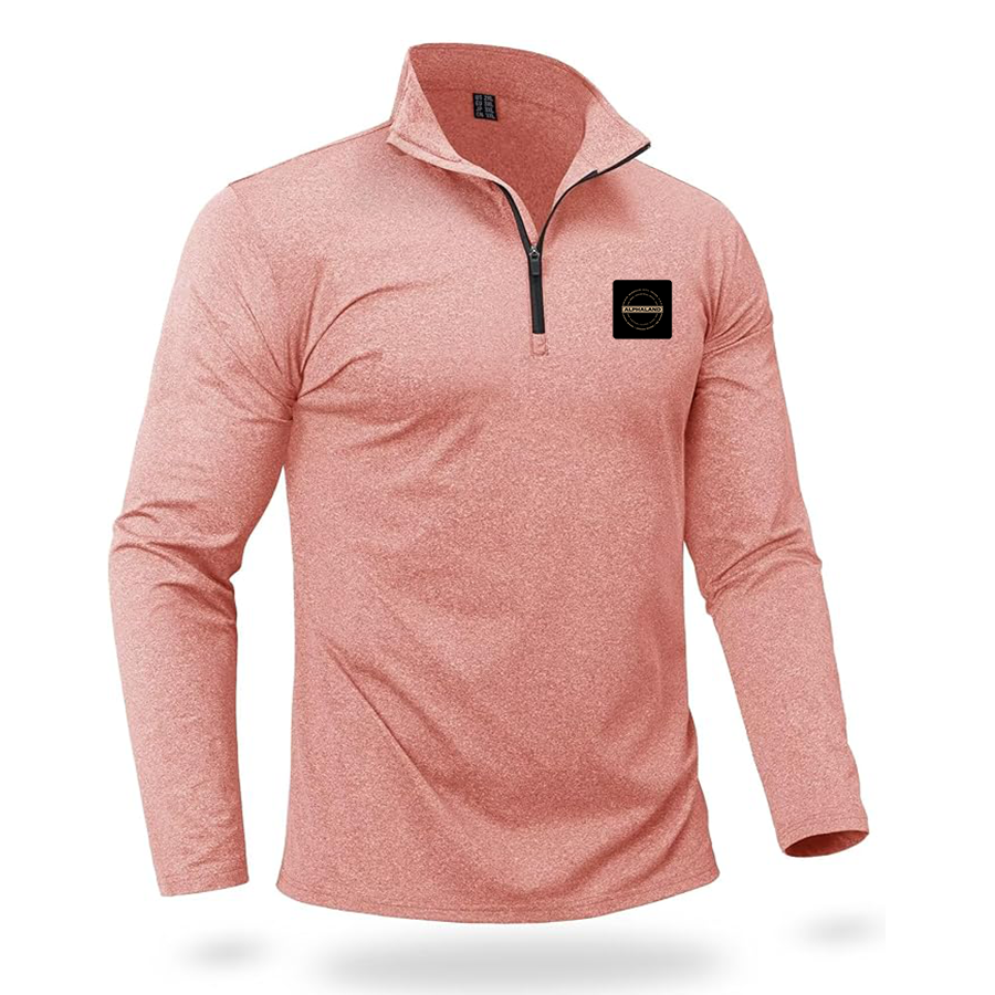 Men's Alphaland Quarter Zip Pullover Premium Fleece Lined Heather Long Sleeve Golf Shirts Midweight 1/4 Half Zip Sweatshirts