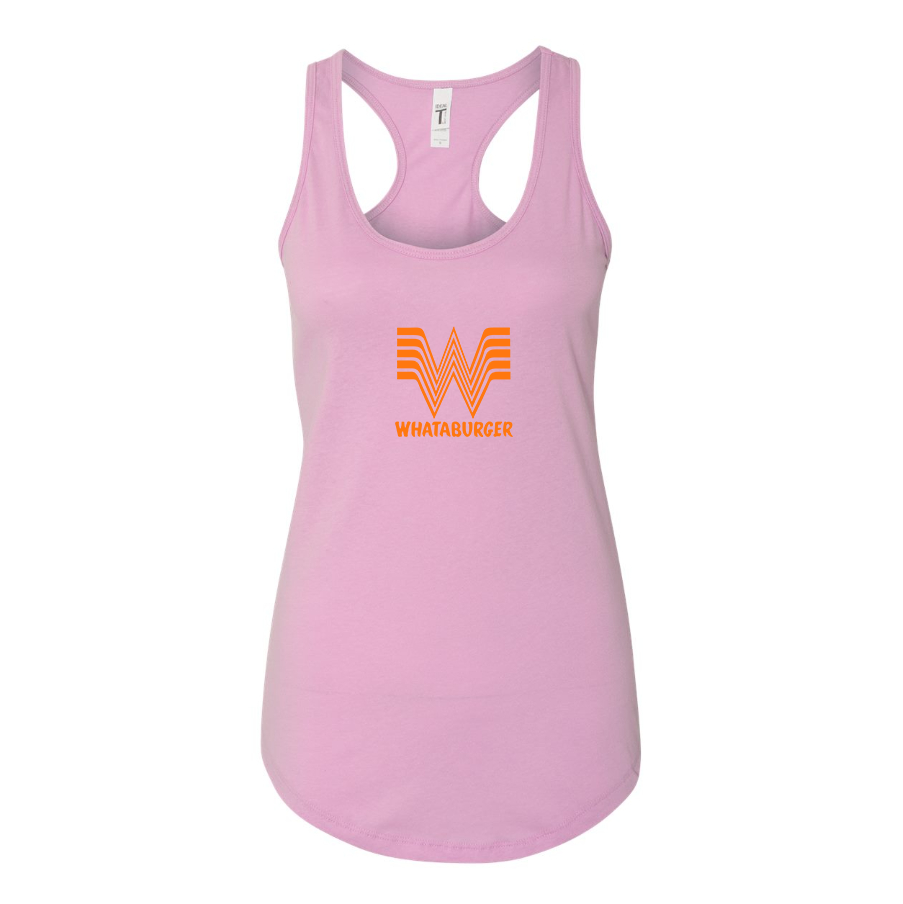 Women's What A Burger Racerback Tank Top