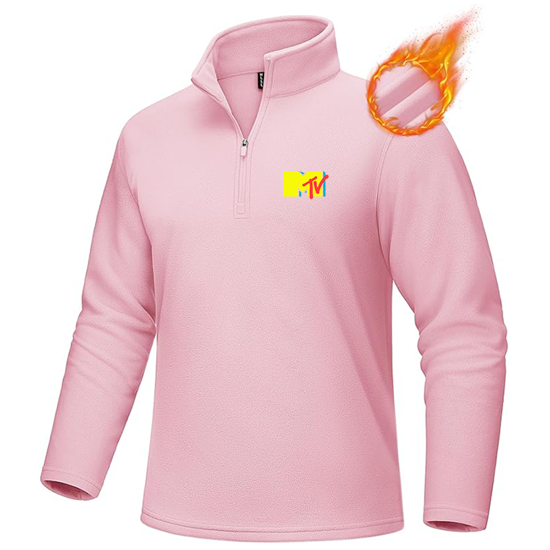 Men's M.T.V MAGCOMSEN Quarter-Zip Pullover Polar Fleece Sweatshirt Stand Collar Long Sleeve Shirt for Men Thermal Winter Fall