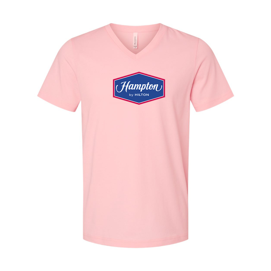 Men's Hampton BELLA  CANVAS  Jersey V-Neck Tee