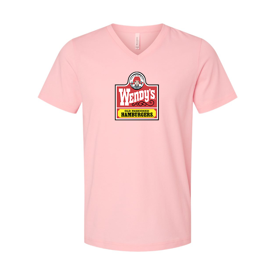 Men's Wendy's BELLA  CANVAS  Jersey V-Neck Tee