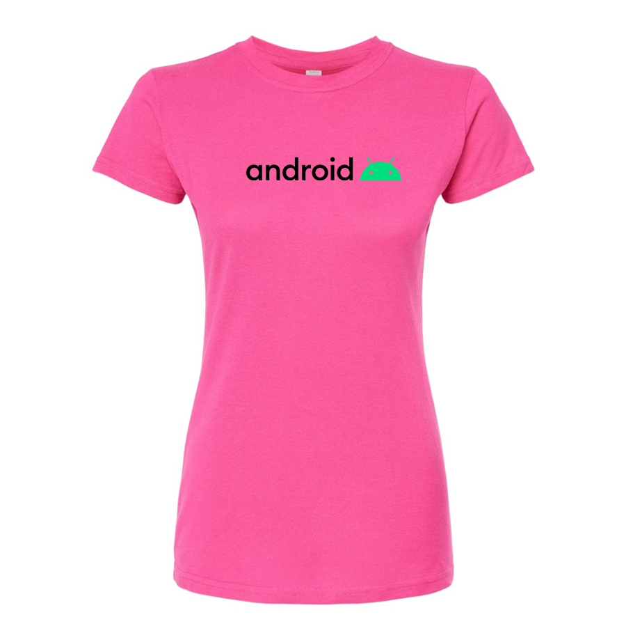 Women's Android   Round Neck T-Shirt