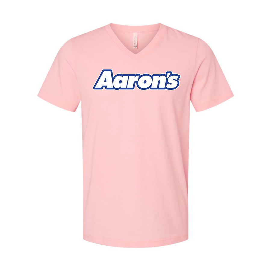 Men's Aarons BELLA  CANVAS  Jersey V-Neck Tee
