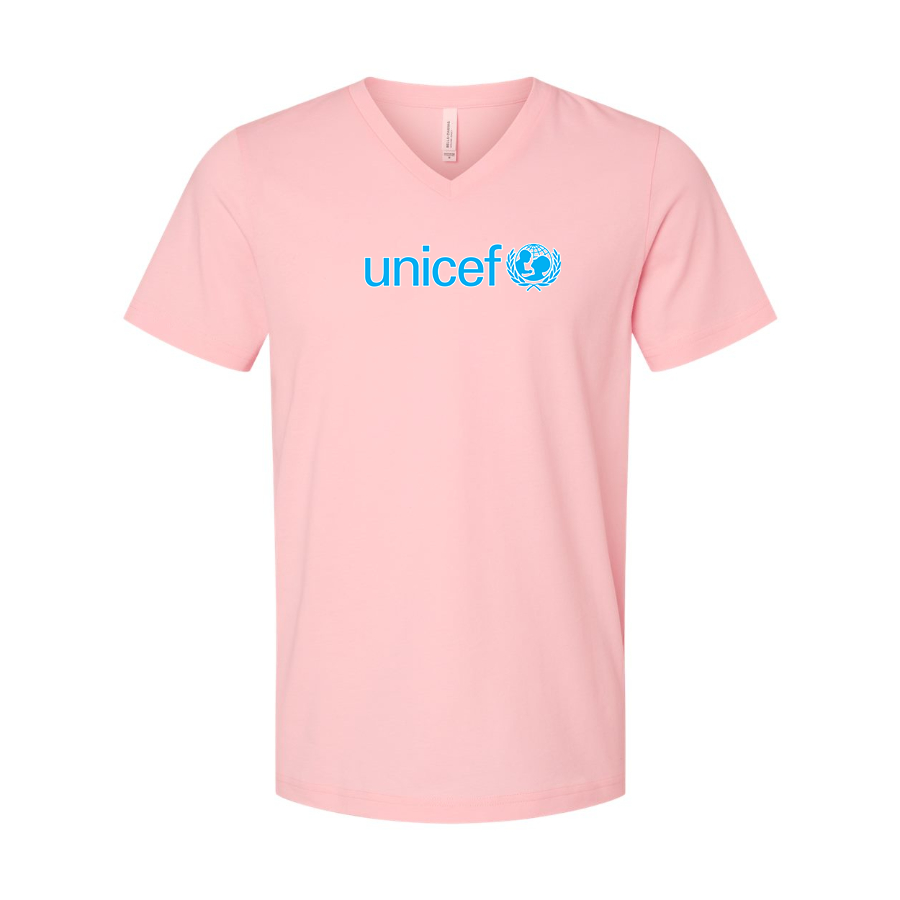 Men's UNICEF BELLA  CANVAS  Jersey V-Neck Tee