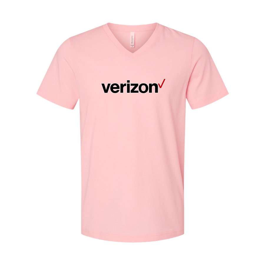 Men's Verizon BELLA  CANVAS  Jersey V-Neck Tee