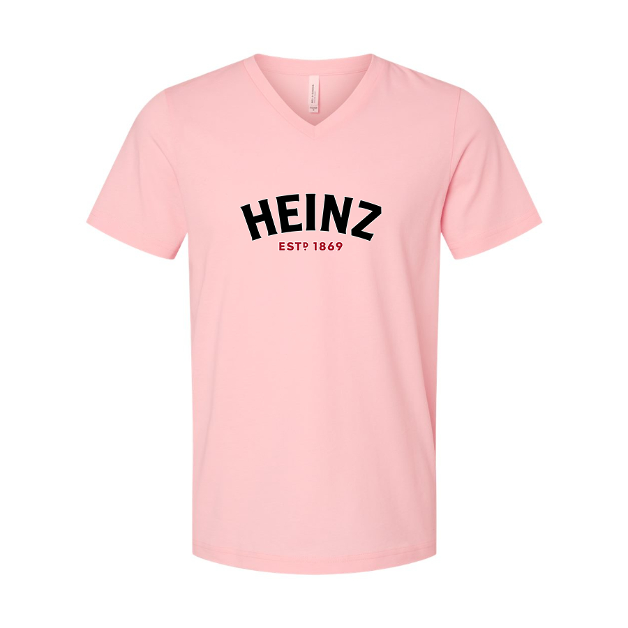 Men's HEINZ BELLA  CANVAS  Jersey V-Neck Tee