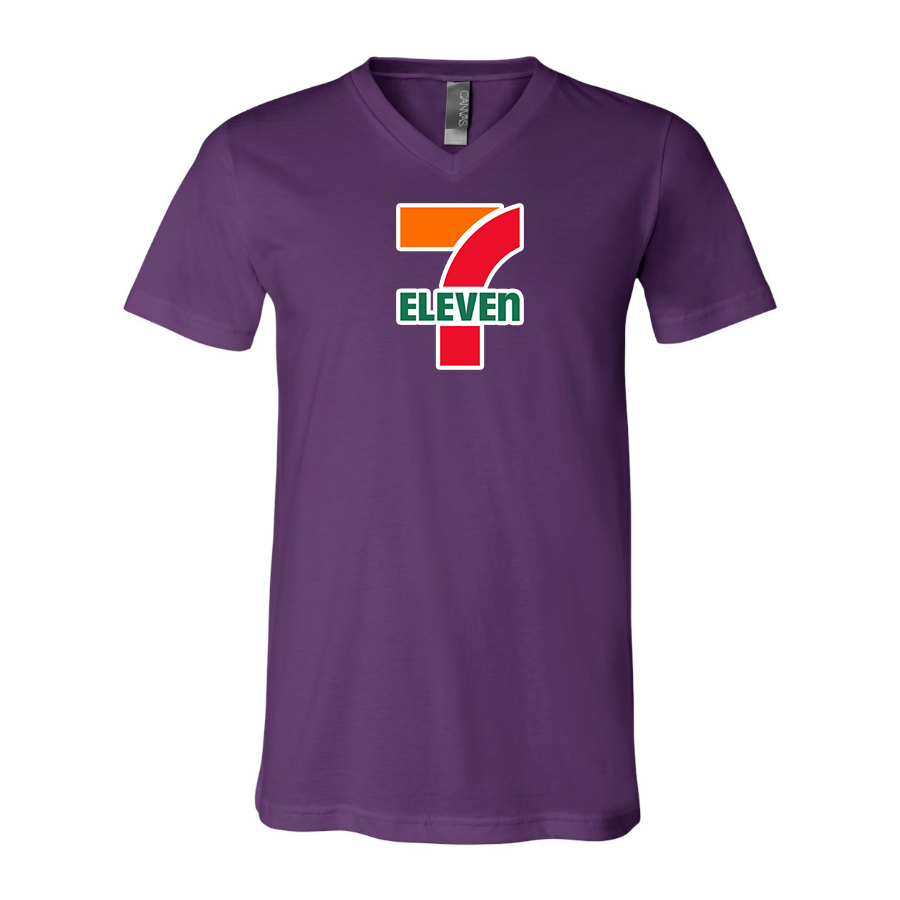 Men's 7-Eleven BELLA  CANVAS  Jersey V-Neck Tee