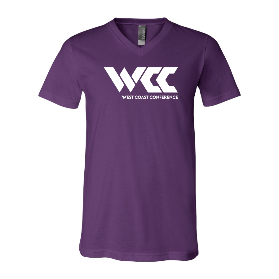 Men's West Coast Conference BELLA  CANVAS  Jersey V-Neck Tee