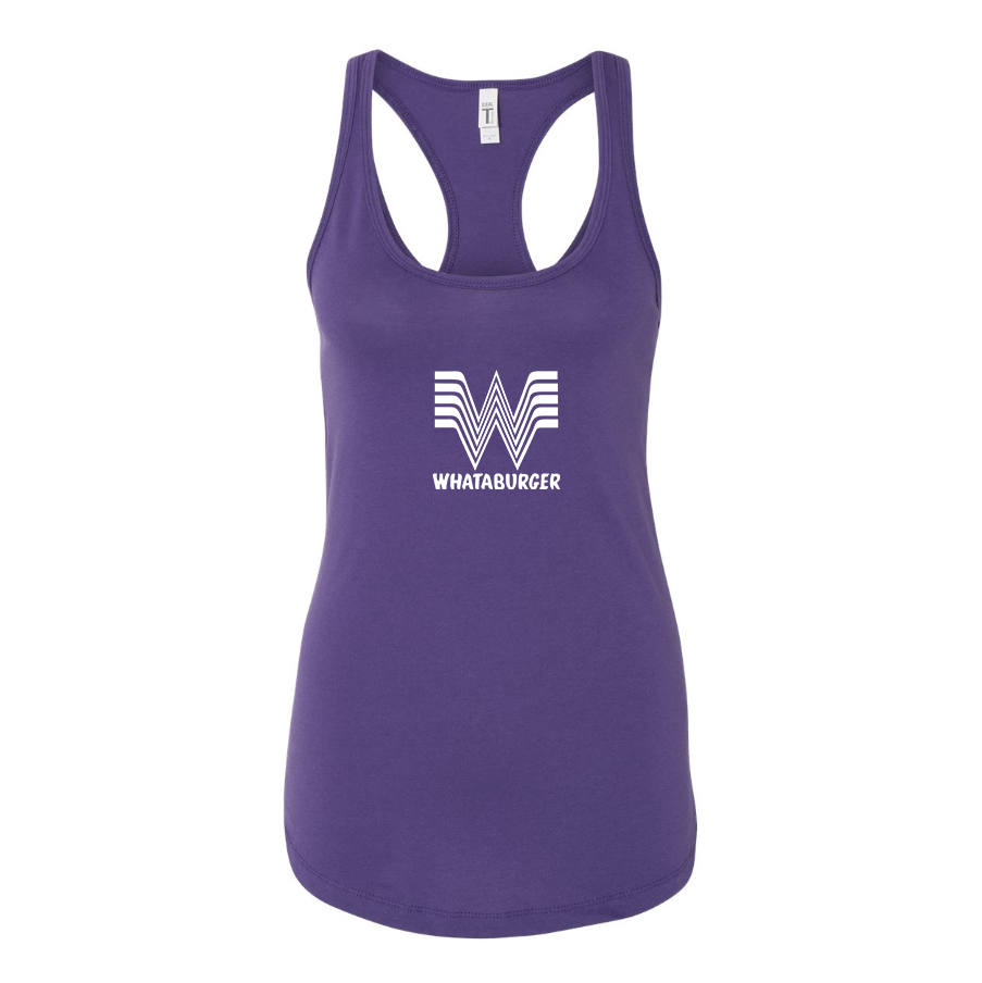 Women's What A Burger Racerback Tank Top