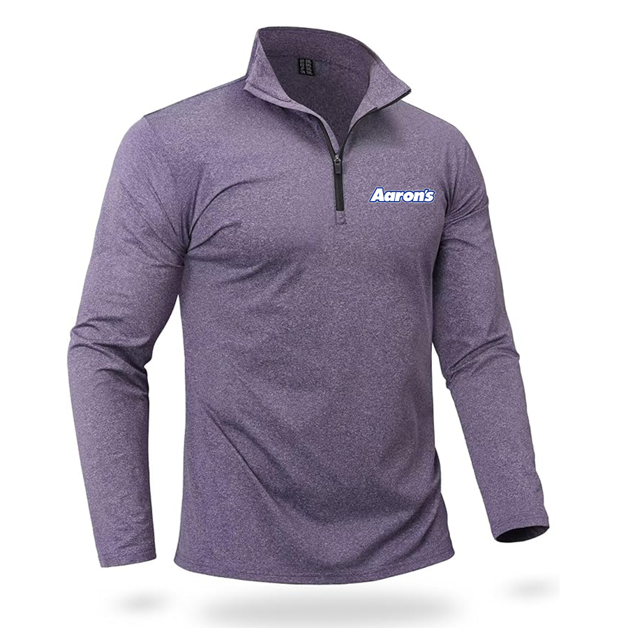 Men's Aarons Quarter Zip Pullover Premium Fleece Lined Heather Long Sleeve Golf Shirts Midweight 1/4 Half Zip Sweatshirts