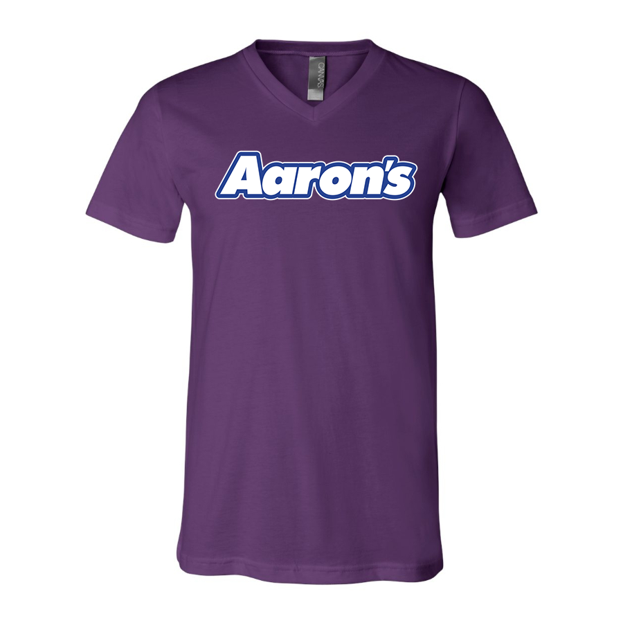 Men's Aarons BELLA  CANVAS  Jersey V-Neck Tee