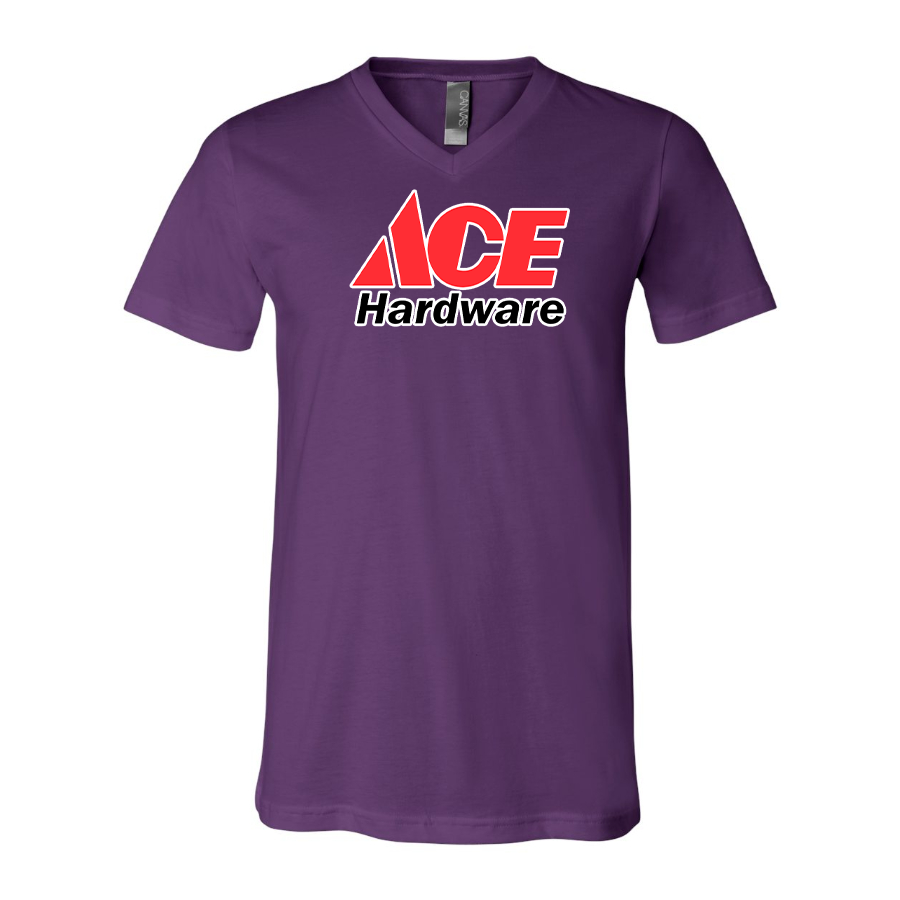 Men's Ace BELLA  CANVAS  Jersey V-Neck Tee