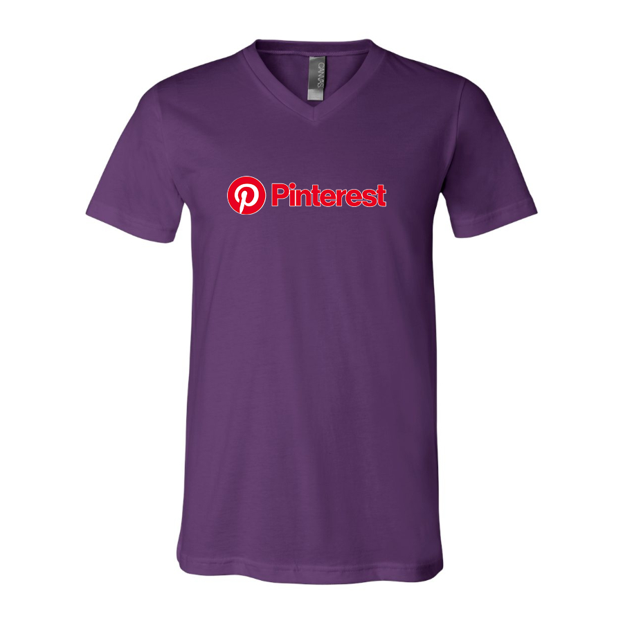 Men's Pinterest BELLA  CANVAS  Jersey V-Neck Tee