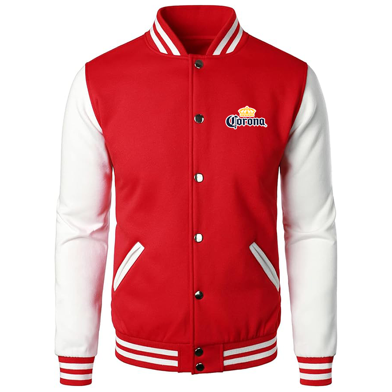 Men's Corona Varsity Baseball Jacket Cotton Blend Letterman Jackets