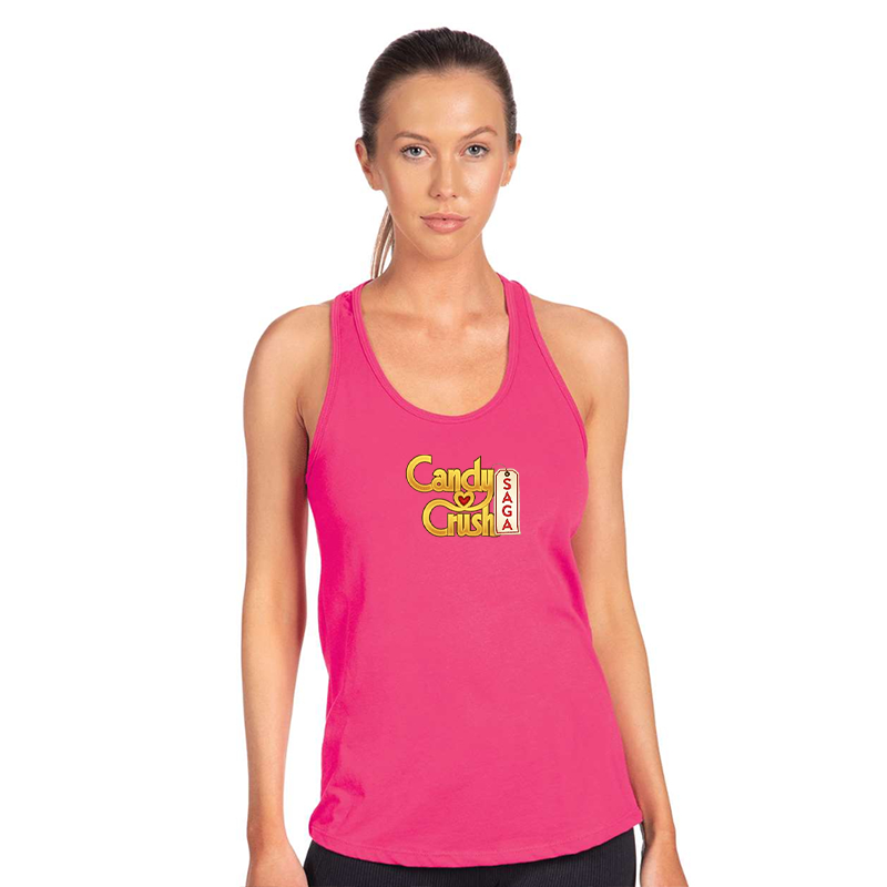 Women's Candy Crush Next Level Ideal Racerback Tank