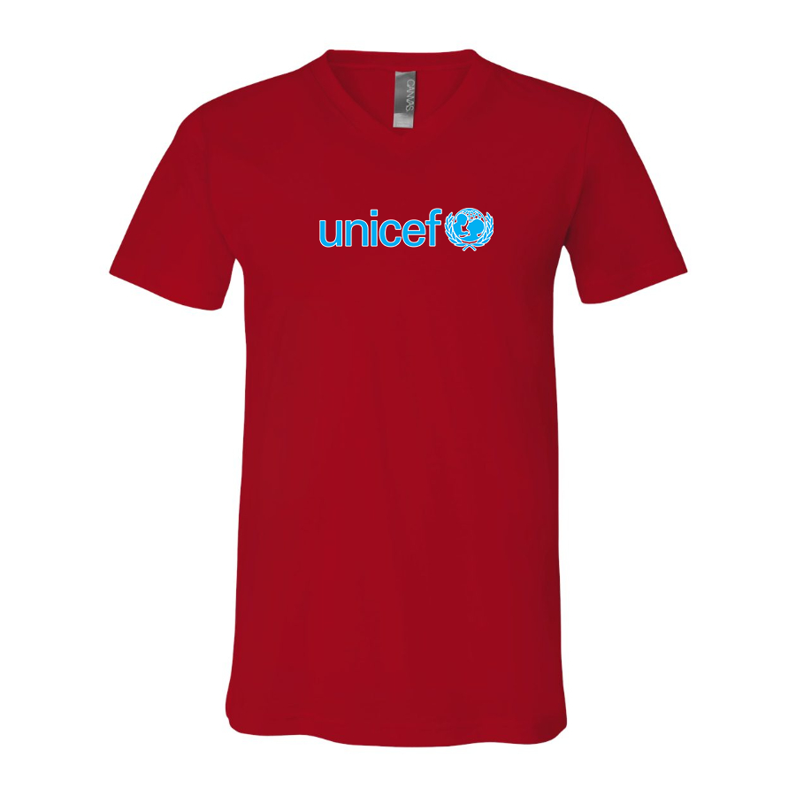 Men's UNICEF BELLA  CANVAS  Jersey V-Neck Tee