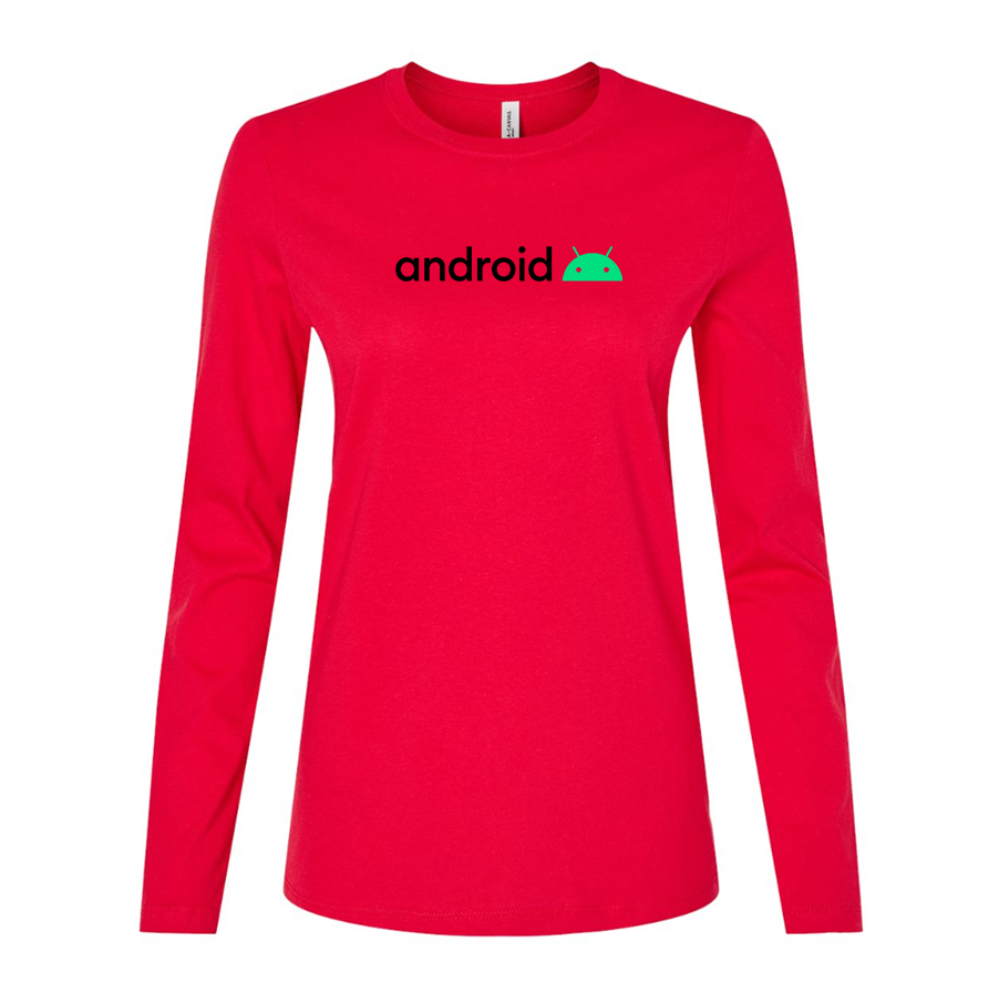 Women's  Android Long Sleeve T-Shirt