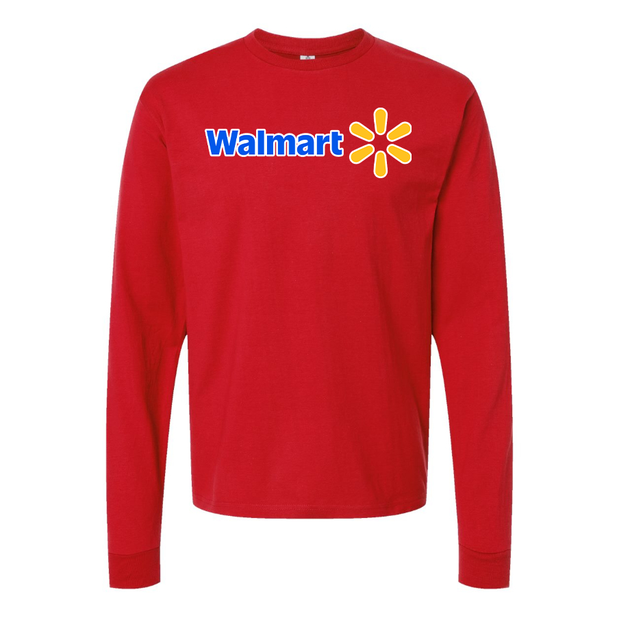 Men's Walmart Cotton Long Sleeve T-Shirt