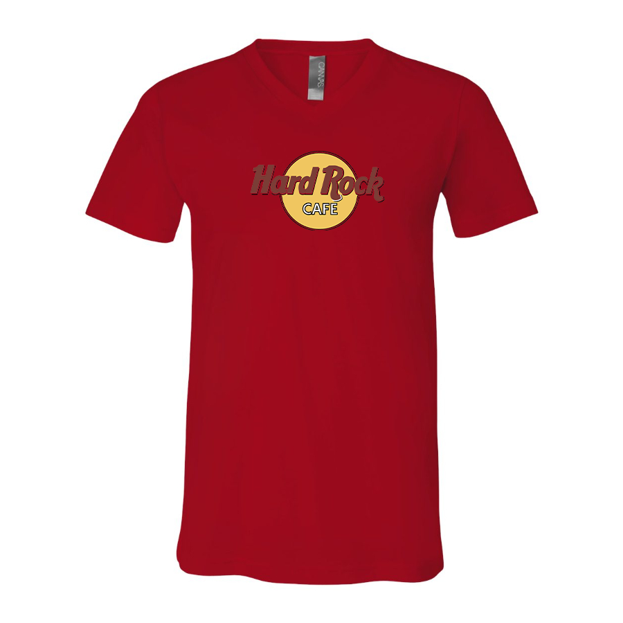 Men's Hard Rock Cafe  BELLA  CANVAS  Jersey V-Neck Tee