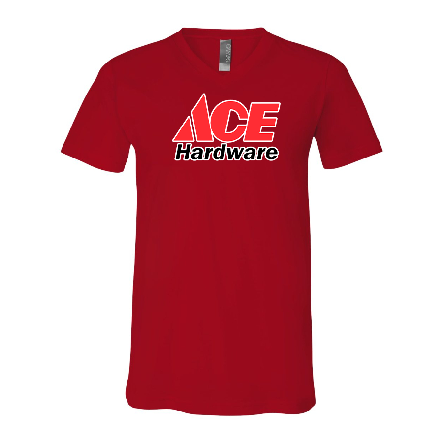 Men's Ace BELLA  CANVAS  Jersey V-Neck Tee