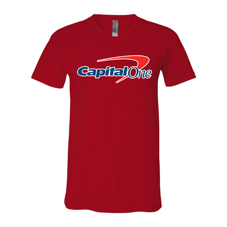 Men's Capital One  BELLA  CANVAS  Jersey V-Neck Tee