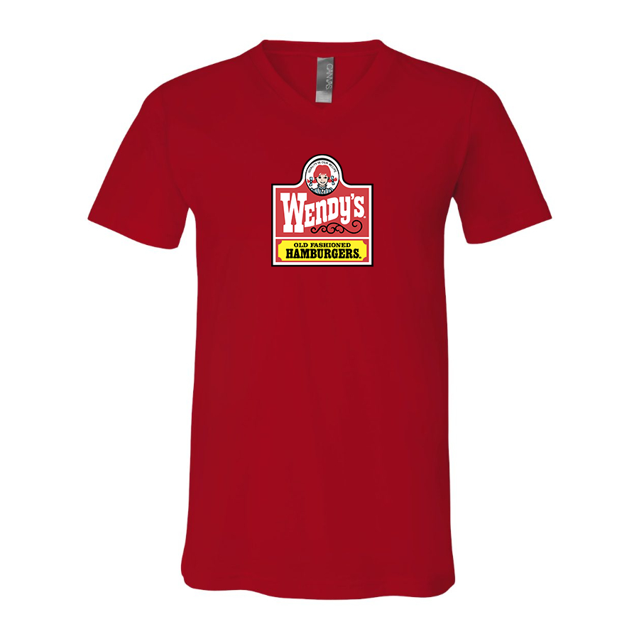 Men's Wendy's BELLA  CANVAS  Jersey V-Neck Tee
