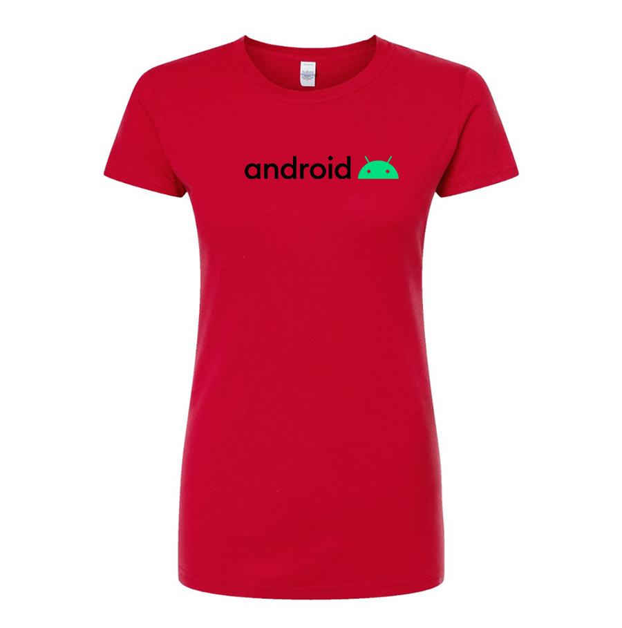 Women's Android   Round Neck T-Shirt